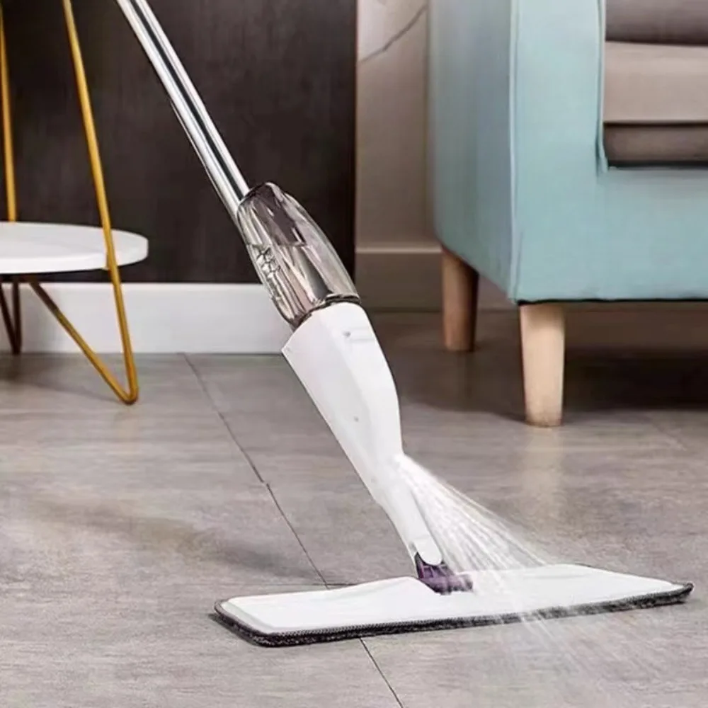 Spray Flat Mop 360° Rotation Long Handle Floor Cleaning Mop Dual Use of Dry and Wet Household Hand Wash Free Gap Cleaning Tools