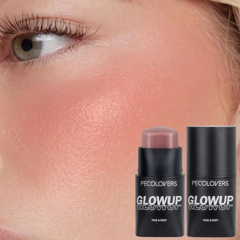 Bastão de maquiagem multifuncional, blush facial, seleção multicolorida, à prova d'água e à prova de suor, cosméticos faciais