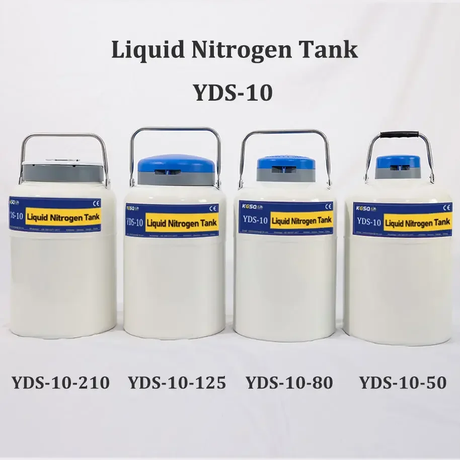 Portable Nitrogen Tank Semen Storage 10L Cryogenic Container Liquid Nitrogen Ln2 Tank