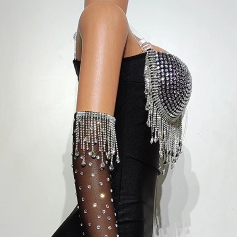 Costume Nightclub Bar Fringed Slim Fit Dress Banquet Birthday Party Prom Evening Vestido De Fiesta Graduación Abendkleider Luxus