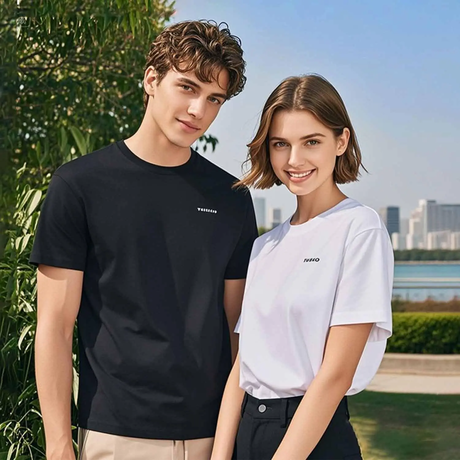 تي شيرت مخصص للرجال والنساء، قمصان مخصصة مع طباعة أمامية وخلفية، صمم تي شيرتك المخصصة مع الصورة