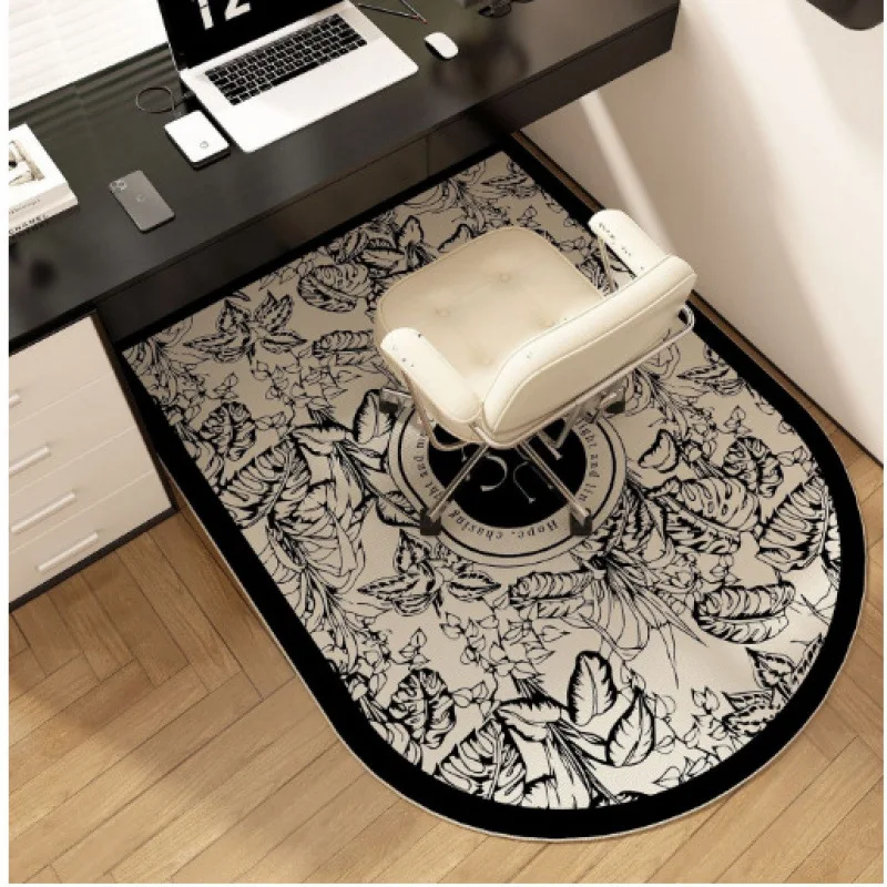 

VIKAMA Computer Chair Floor Mat, Study Roller Swivel Chair Special Rug, Bedroom Dressing Table Loop Pile Carpet Home Decoration