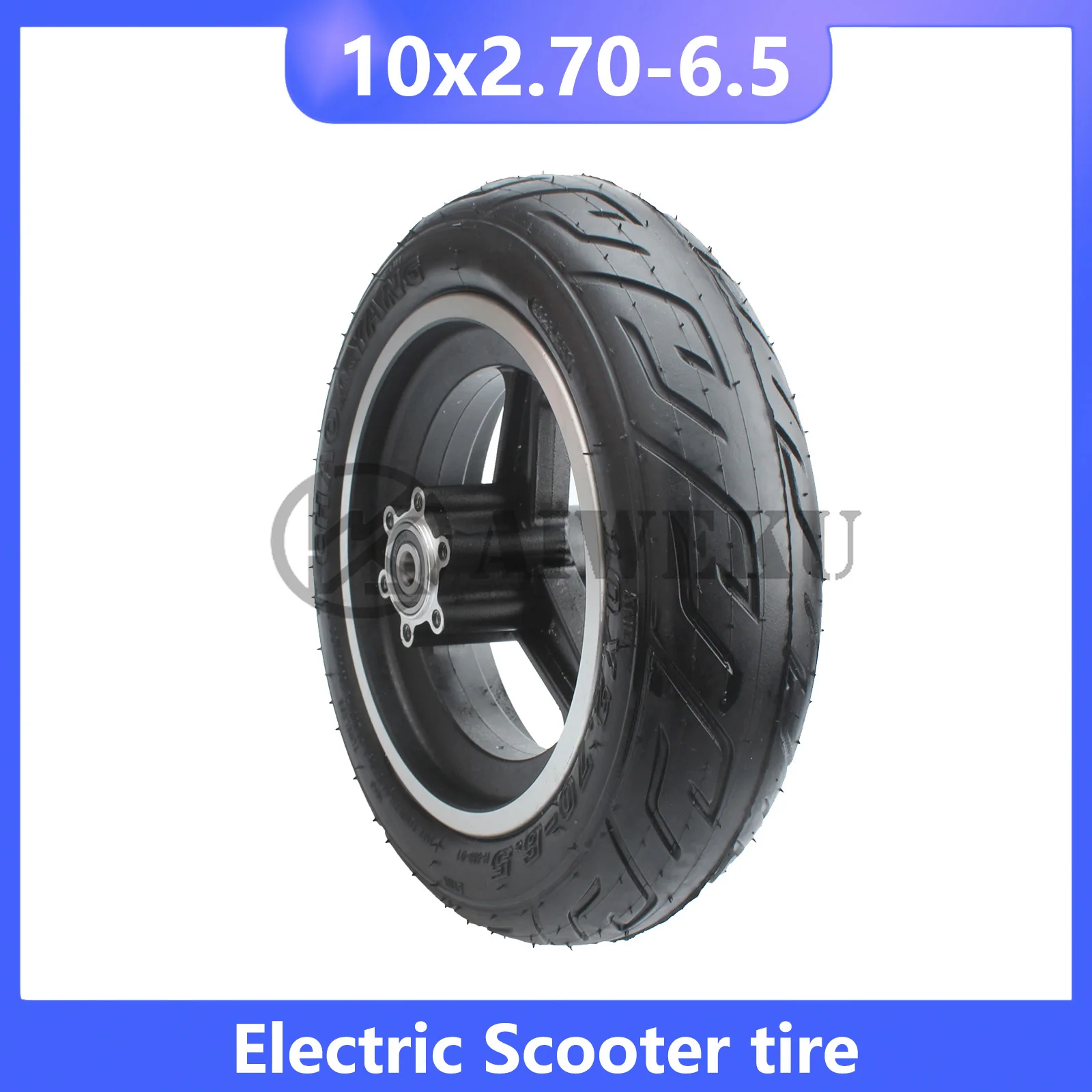 10 inch inflatable wheels 10x2.70-6.5 Tubeless Tire 6.5 inch aluminum alloy rim For Electric Scooter Balance Scooter Vacuum Tyre