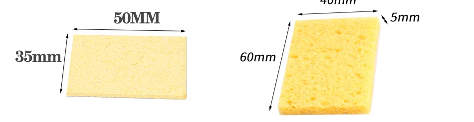 10pcs iron head cleaning sponge, high temperature resistant and thickened sponge, special for soldering iron holder.