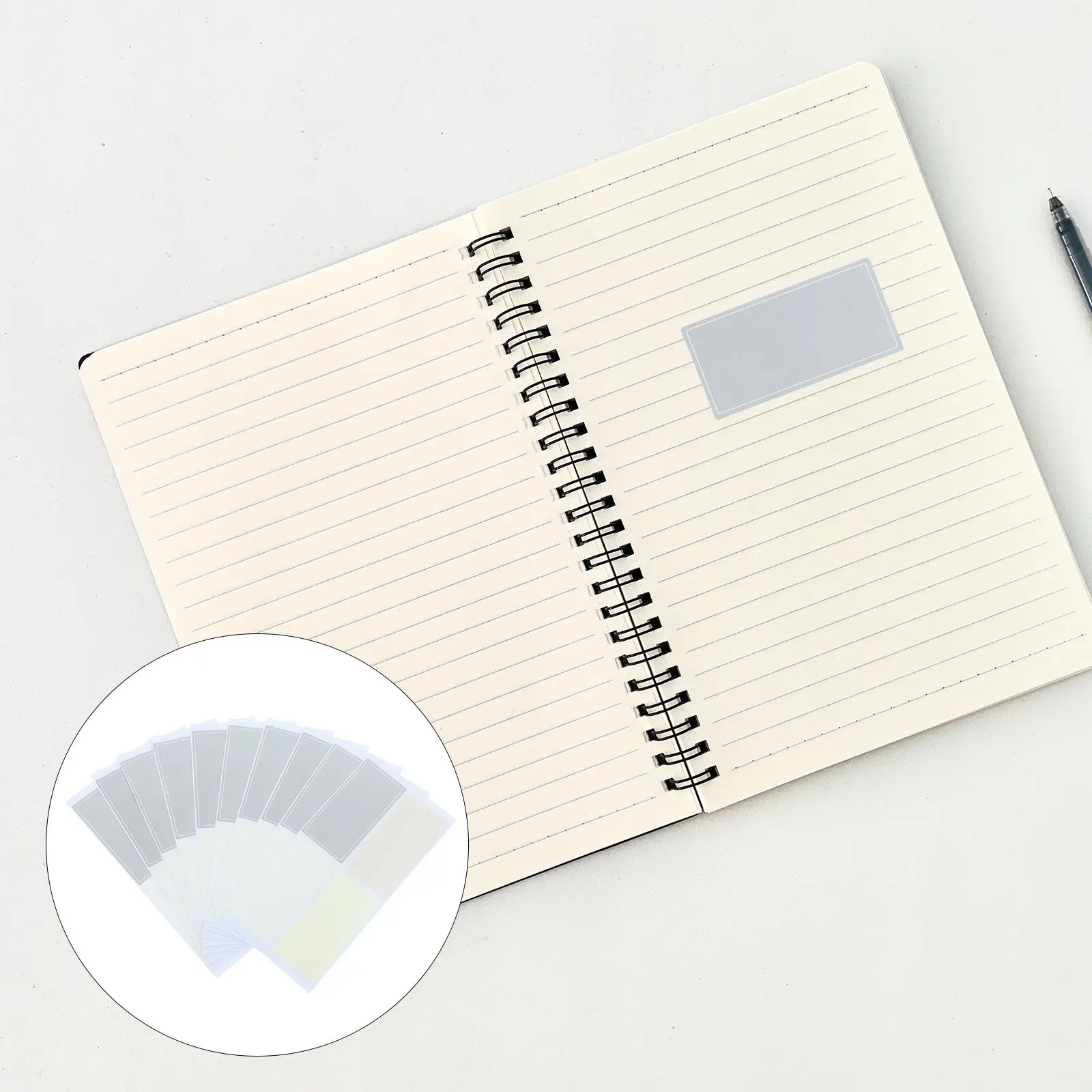 120Pcs Colorful Name Stickers Smooth Writing Sorting Label Tabs Easy Remove Adhesive Blank Sticker Sheet for Organization