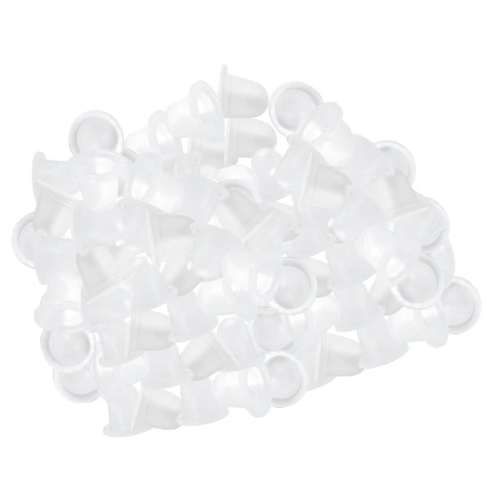 100 piezas de tapas de taza de pigmento Microblading suministro de soporte de tinta de silicona