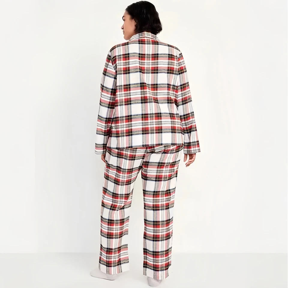 New Year Family Clothes 2026 Fahion Plaid Cotton Baby Romper Dad Mom Kids Family Matching Pajamas Set Sleepwear Home Loungewear