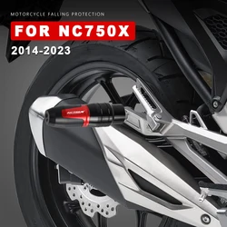 Falling Protection Aluminum Exhaust Slider for Honda NC750X 2023 Accessories NC 750X 750 X 2013-2022 Motorcycle Crash Protectors