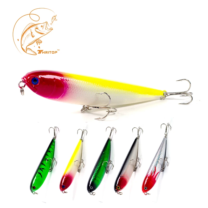 

Thritop New Design Fishing Accessories Hard Bait 11cm 15.5g,5 Various Colors for Option,High Quality TP025 Pencil Fishing Lure