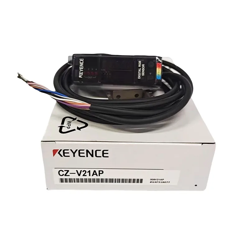 CZ-V21AP KEYENCE New Original PNP output fiber optic color code sensor, large stock, welcome to consult.
