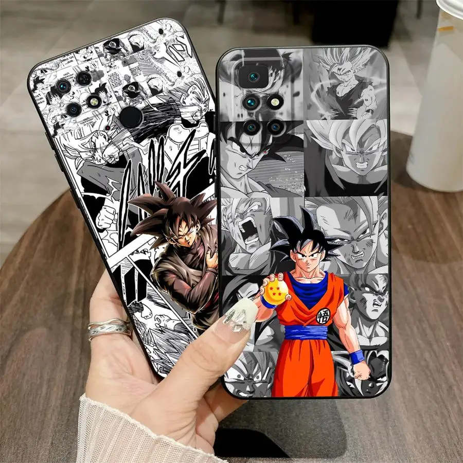 Dragon Ball Saiyajin Goku Schwarze weiche Handyhülle für Xiaomi Redmi K40 K80 Pro 9 12C A3 A5 A1 A2 Plus A4 14C 13C 10