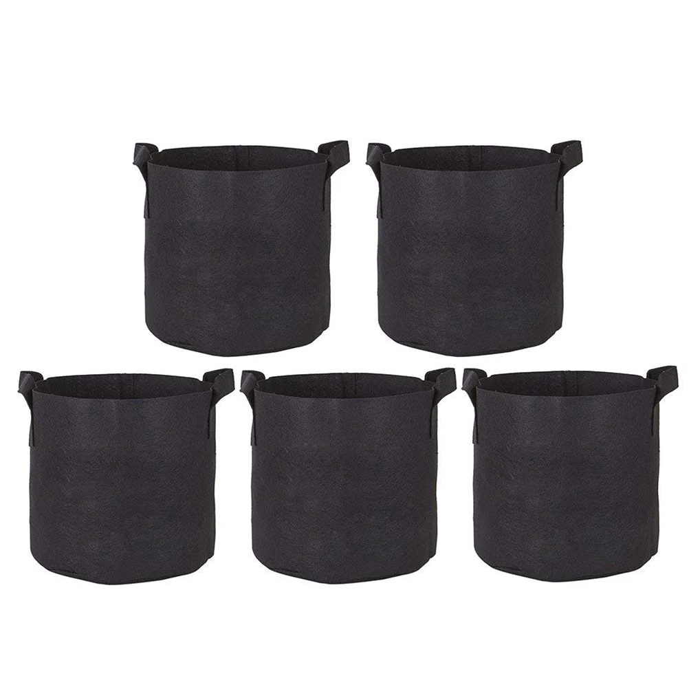 

Felt Plant Planting Bag Black Vegetable Nursery Cultivation Garden Pot Large Capacity Foldable Cultivation Garden Pot Reusable