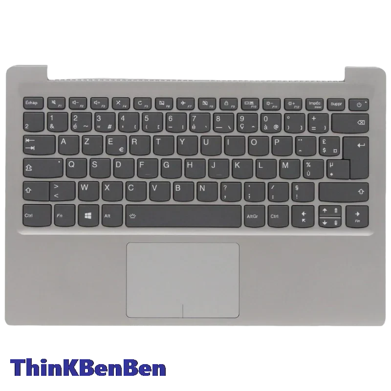FR French Mineral Gray Keyboard Upper Case Palmrest Shell Cover For Lenovo Ideapad 320S 13 13IKB 5CB0Q17541