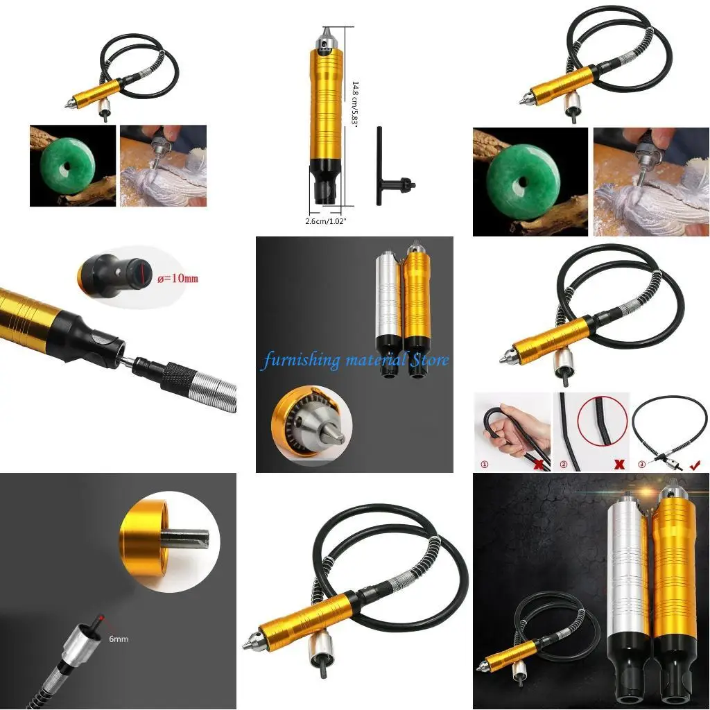

Y5GD Гибкий вал удлинительная трубка 0,3-6,5 мм буровой патрон для мини-шлифовальной рукоятки ручной тренировки