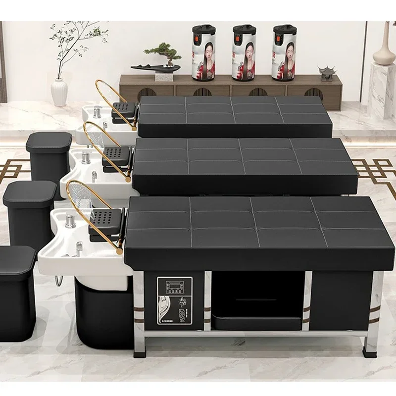 IC Sample Discount Korea Automatic Hair Salon Electric Massage Shampoo Spa Bed Thai