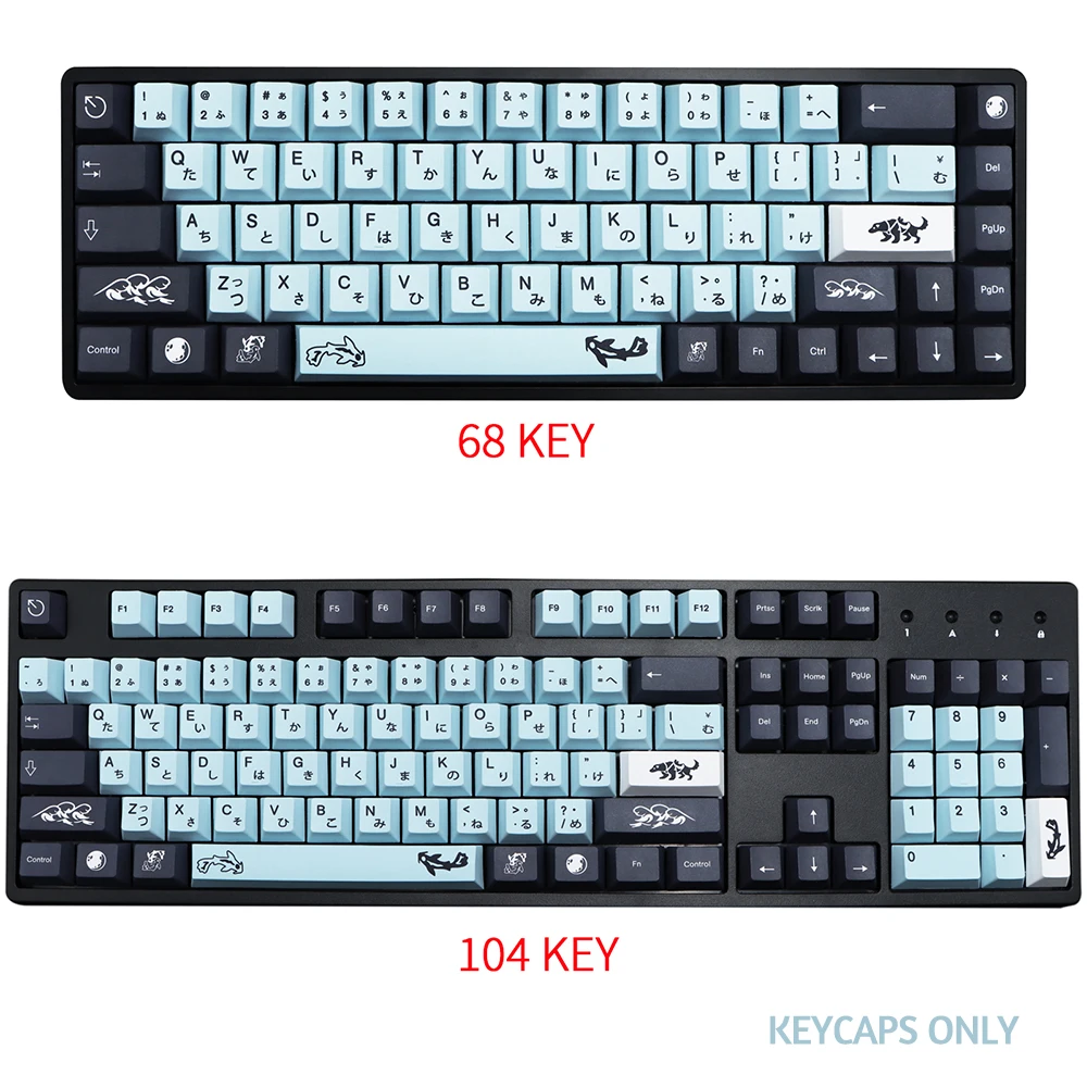 Fancypbt Keycaps 136 Tombol Pewarna Sublimasi Kustom Profil Ceri GMK Keycaps untuk Gaming MX Switch Keyboard Mekanik