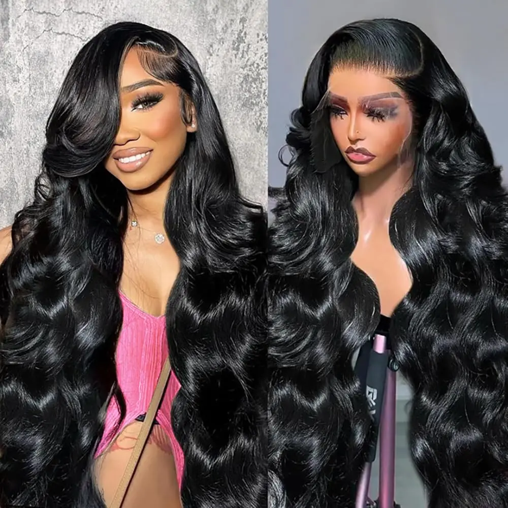 

32 Inch Body Wave Lace Front Wigs Human Hair Pre Plucked 13x4 HD Lace Front Wigs Human Hair 180% Density Body Wave Hair Wigs
