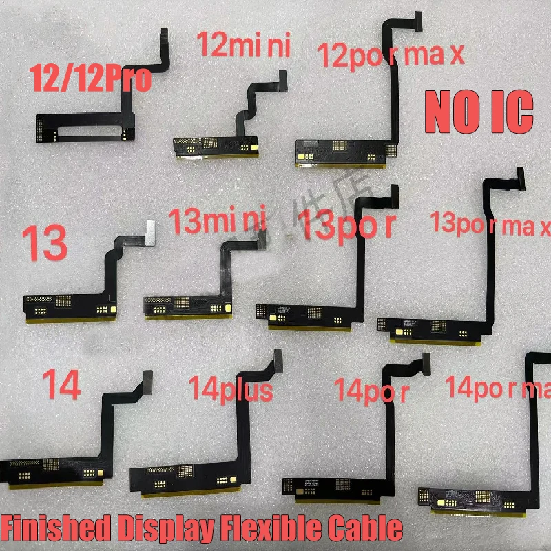 For iPhone 12 13 14 Pro Max Plus Original Display LCD Touch Screen Flex Cable Function Replacement Parts No IC chip SAMSUNG/LG