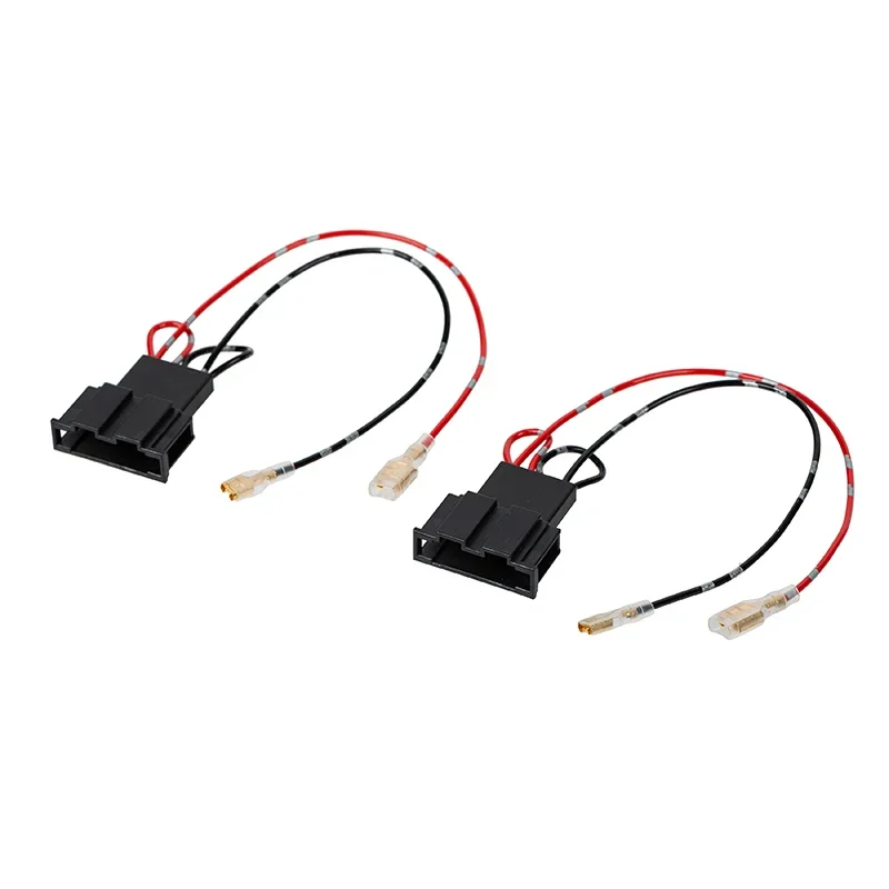 2pcs Car Speaker Wire Harness Adapter Cable for VW Golf Passat Sagitar Audio Door Horn Stereo Plug Connector Non-destructive