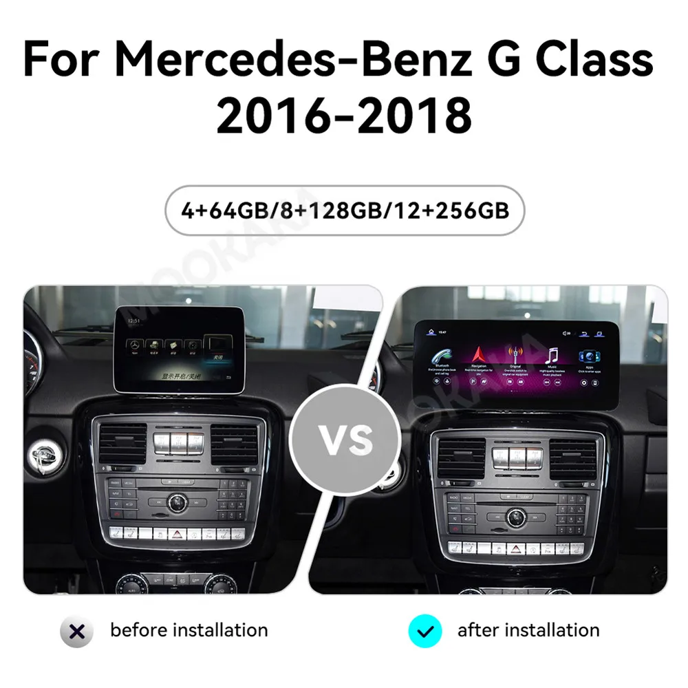 For Mercedes Benz G Class GT 2016 - 2020 Android Car Radio 2Din Stereo Receiver Autoradio Multimedia Player GPS Navi Head Unit