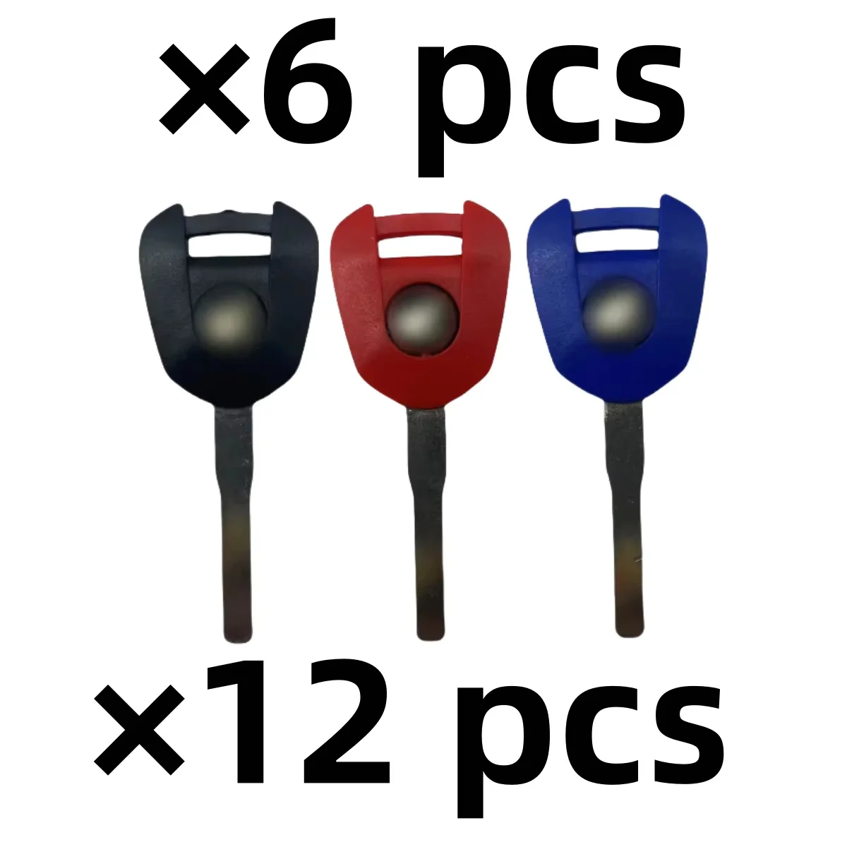 

6pc 12pc Blank Key Motorcycle Replace Uncut Keys can be placed anti-theft For HONDA 2022-2024 models CBR300R CB300R
