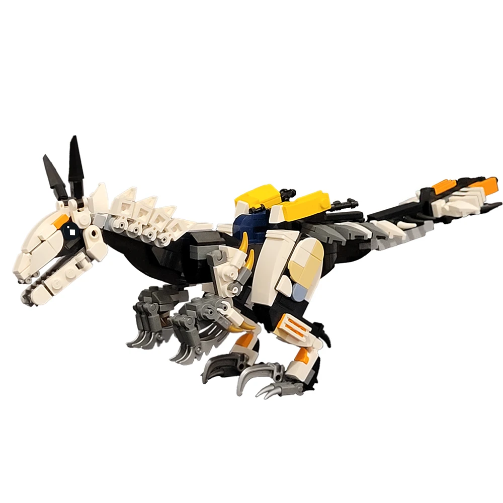 MOC Gmae ホライゾン機械獣 Clawstrider 恐竜ビルディングブロックセットゼロドーン歯モンスターメカレンガのおもちゃキッズギフト