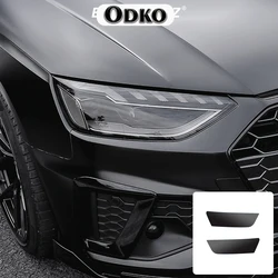 For Audi A3 A4 A5 A6 A7 A8 Q3 Q5 Q7 S3 S4 S5 Light Black Car Tint Lighthouse Tail Light Headlights Fog Vinyl Sticker