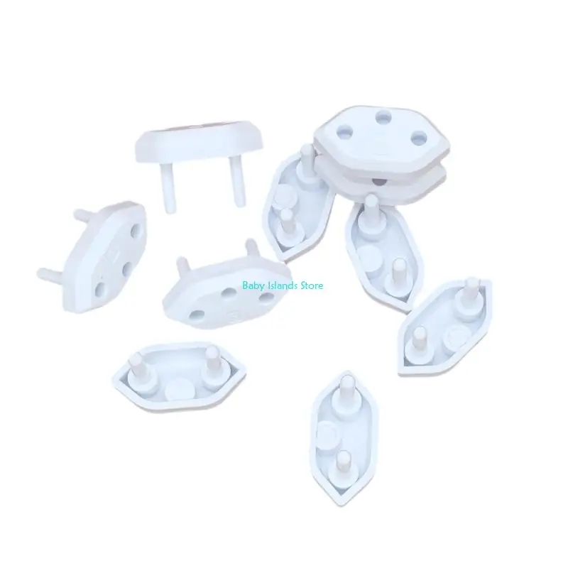 

K92D 1 Set 10pcs Childproof Outlet Plug Cover Easy Adult Removal Home Protections