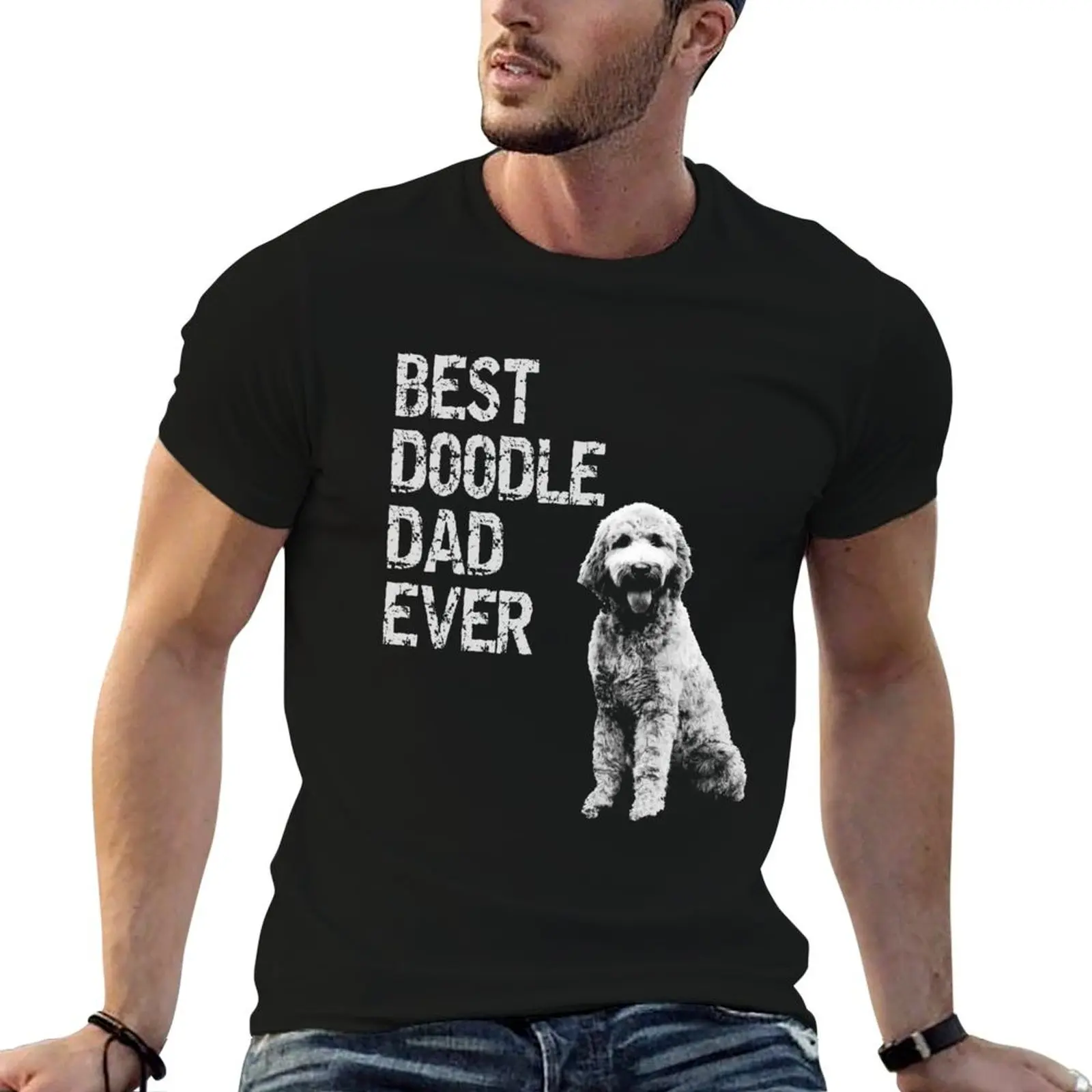 Camiseta Best Doodle Dad Ever - Goldendoodle Dad, camiseta de regalo para propietarios de mascotas, camiseta para hombre, camiseta 100 por ciento algodón