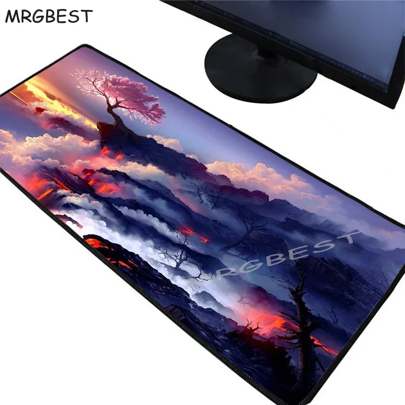 MRGBEST Mouse Pad Flower Blooms Office Computer Desk Mat 90*40/60*30cm Xxl Table Keyboard mouse mat Laptop Gamer Mousepad