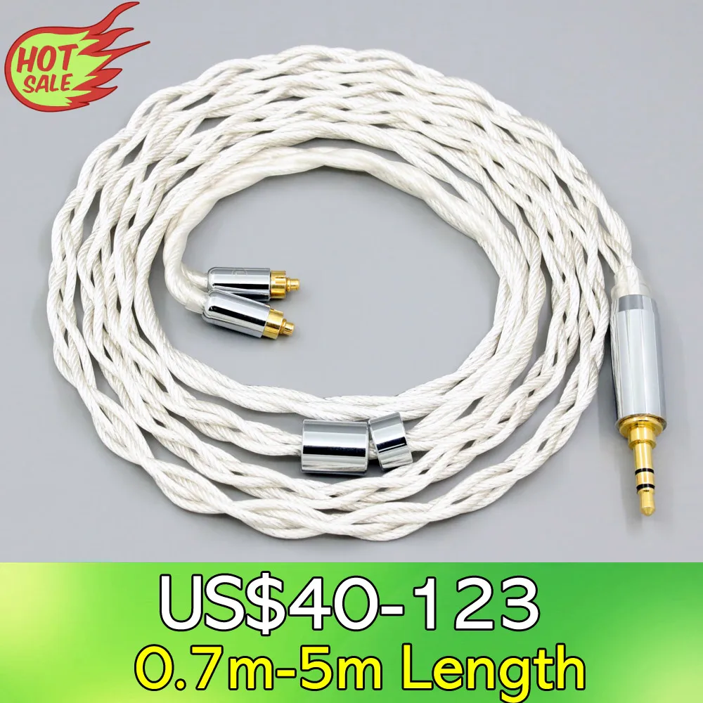 

LN008120 Graphene 7N OCC Silver Plated Type2 Earphone Cable For Dunu dn-2002 4 core