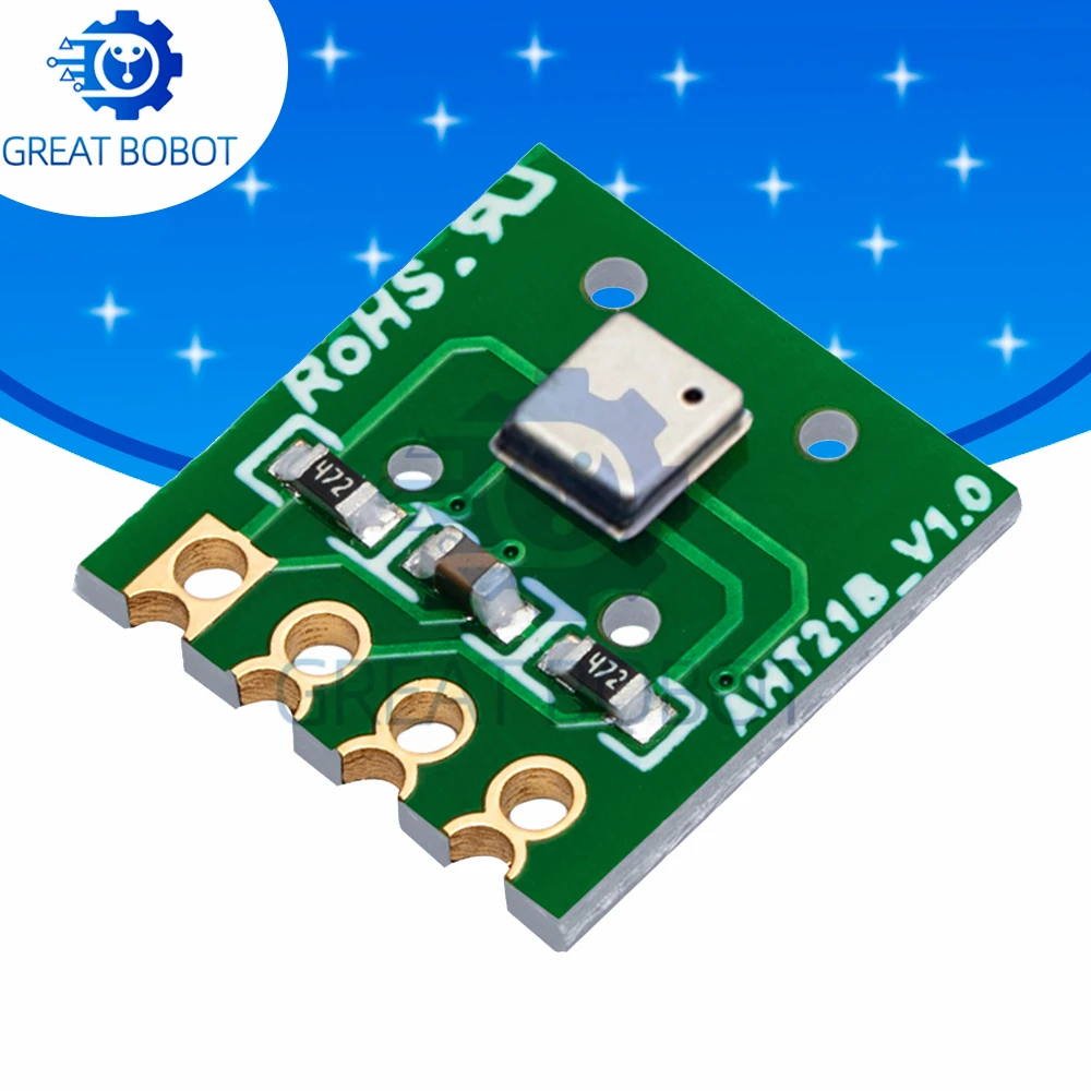 1~10PCS  AHT21 High Precision Digital Temperature and Humidity Sensor Measurement Module I2C Communication Replace SHT20 FOr Ar