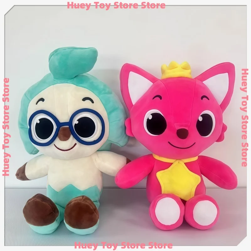 

30cm Plush Toys Set Vibrant Pink Fox And Geeky Blue Friend - Soft & Huggable For Play And Decor