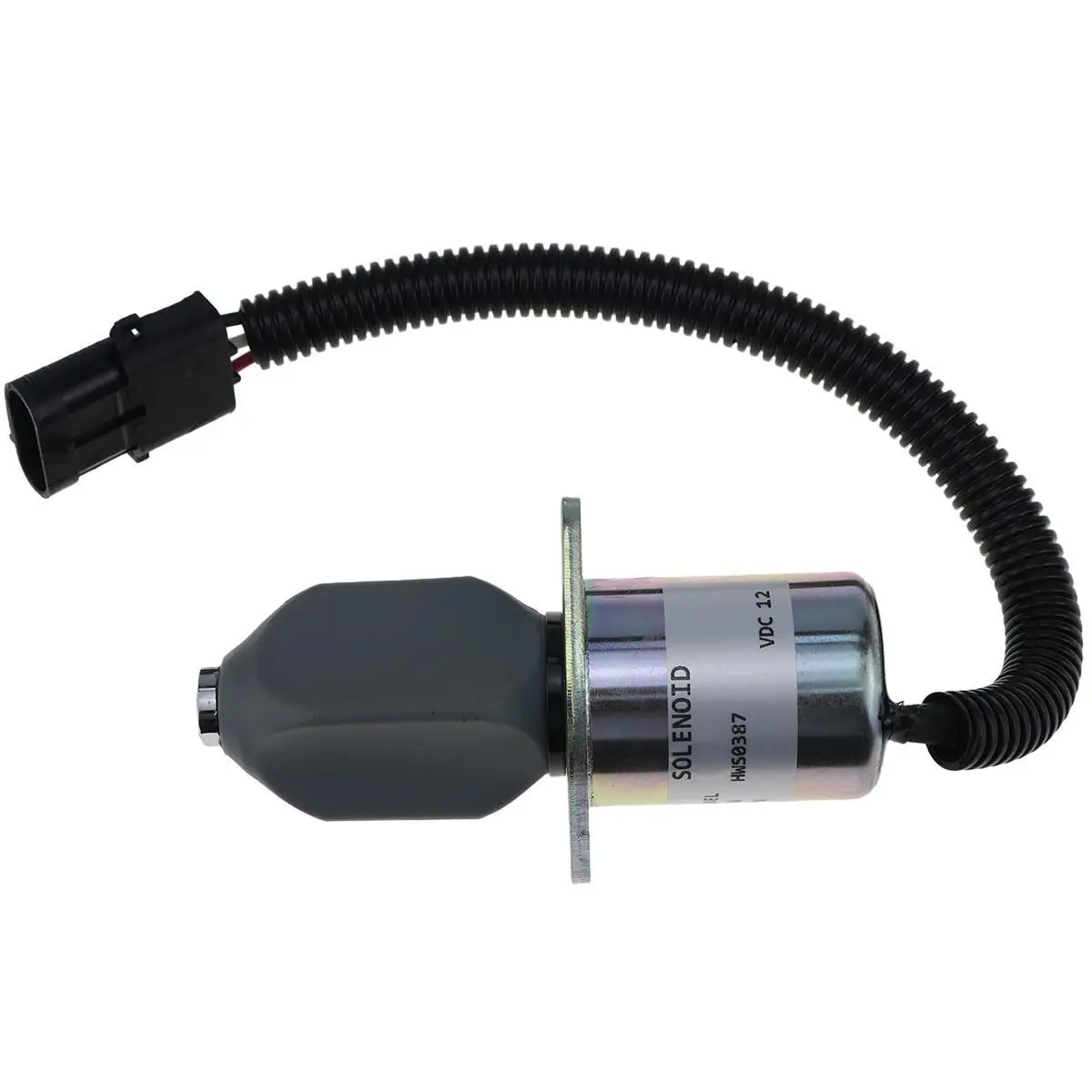 For Excavator Parts 12V Fuel Shut Down Off Solenoid 3919422 3934972 6B 6BT 5.9L 8.3L