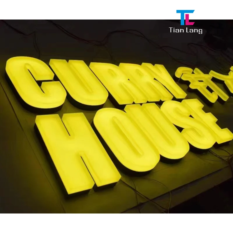 3d Led Illuminated Sign Letters Storefront Signage Custom Backlit Signs