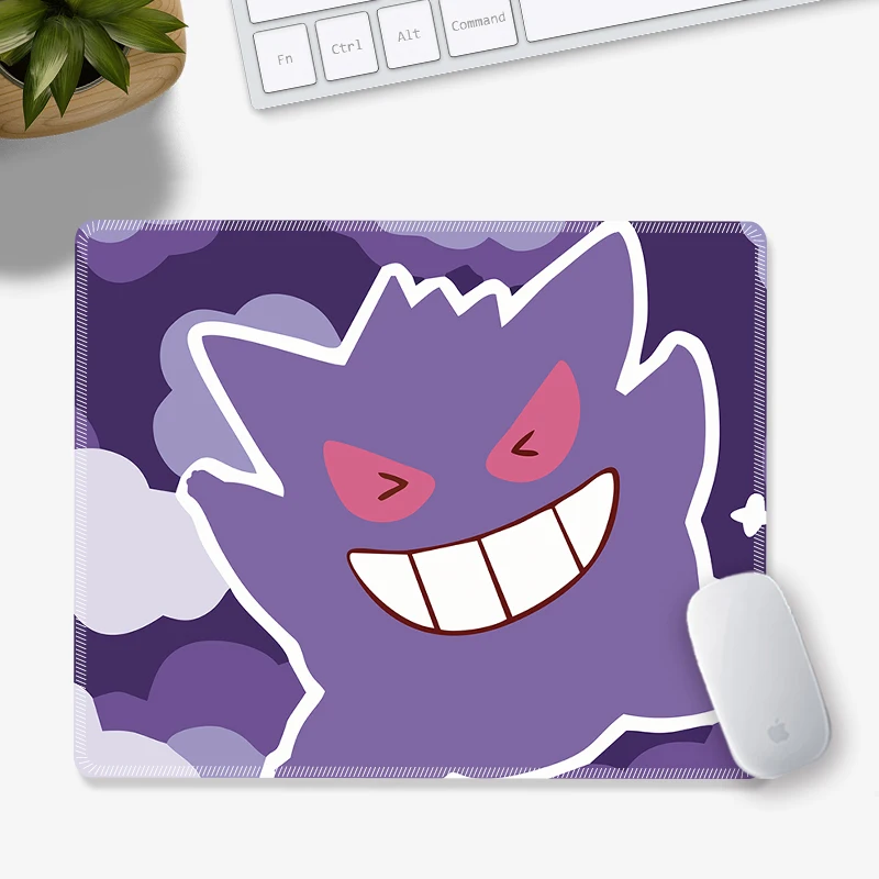 Children's Anime PU Leather Mouse Pad  Duck Mouse Pad Small Pokémon Squirtle Dragon Desk Pad Non-Slip Edge Lock Office Supplies view 6