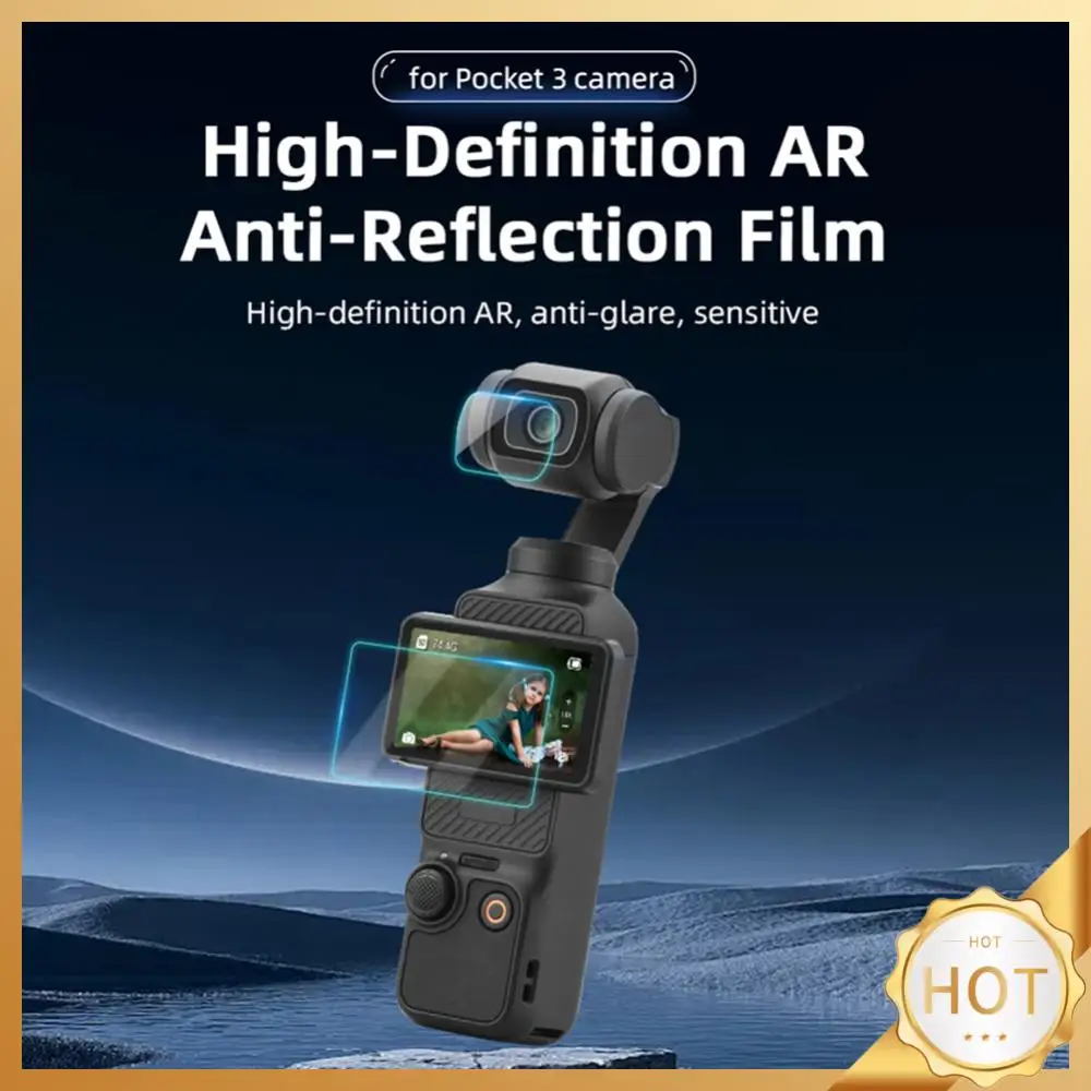 Voor Dji Osmo Pocket 3 Hd Lensbeschermer + Schermbeschermer Anti-Scrach Lens Schermbescherming Film Lens Schermbeschermer