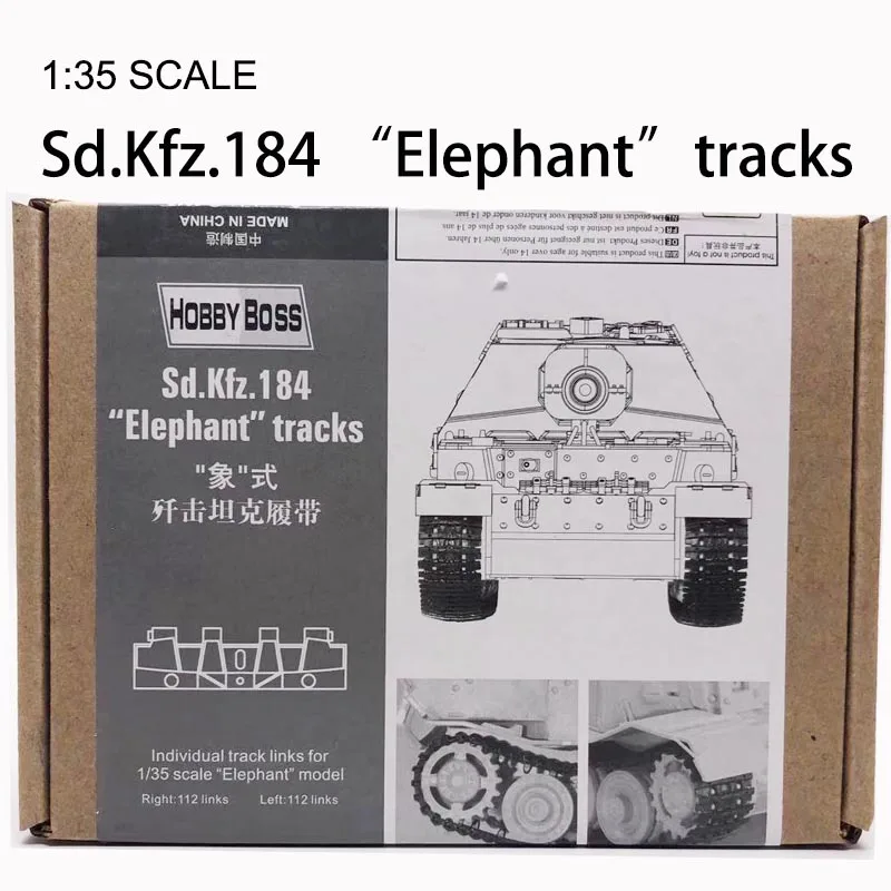 

1:35 In World War II German Elephant Tank Fittings Stitching Activity Track Military Assembly Model