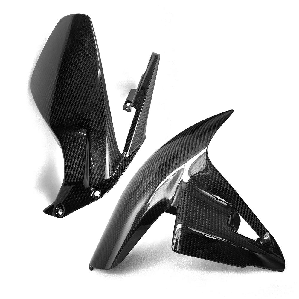715hotcarbono dianteiro fender traseiro hugger para panigale v4, v4s, v4r 2018 + motocicleta modificado peças de reposição acessórios
