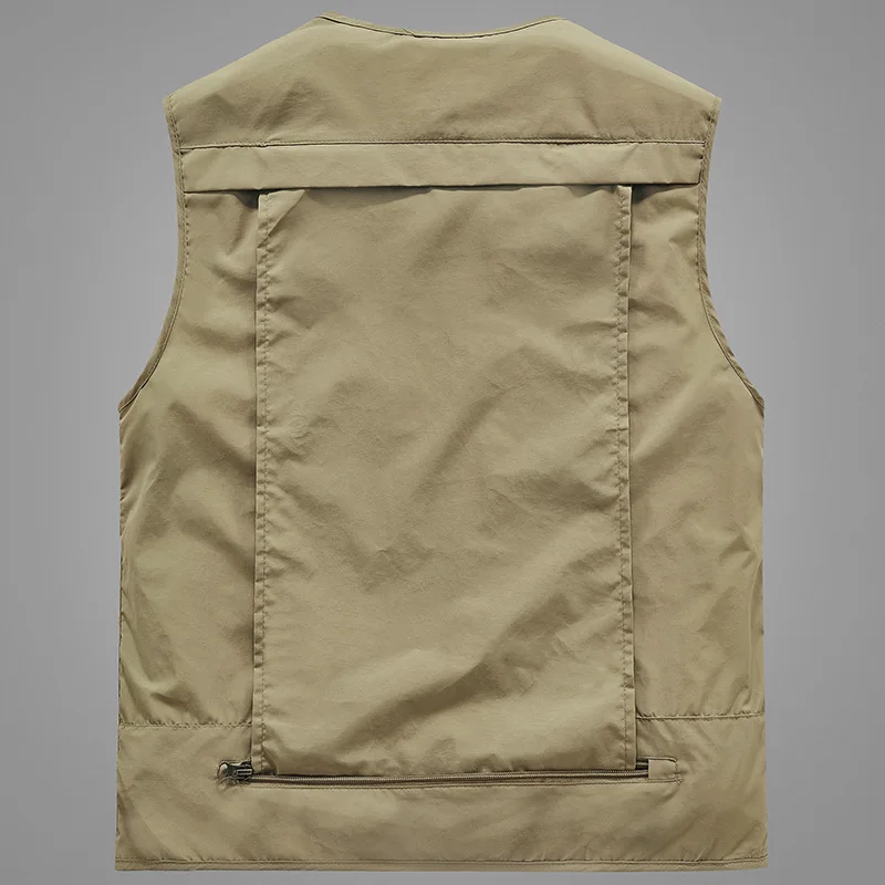 Autumn New Outdoor Casual Vest Men's Spring And Autumn Thin Multi-pocket Vest Tooling Men's Tactical Vest Jacket