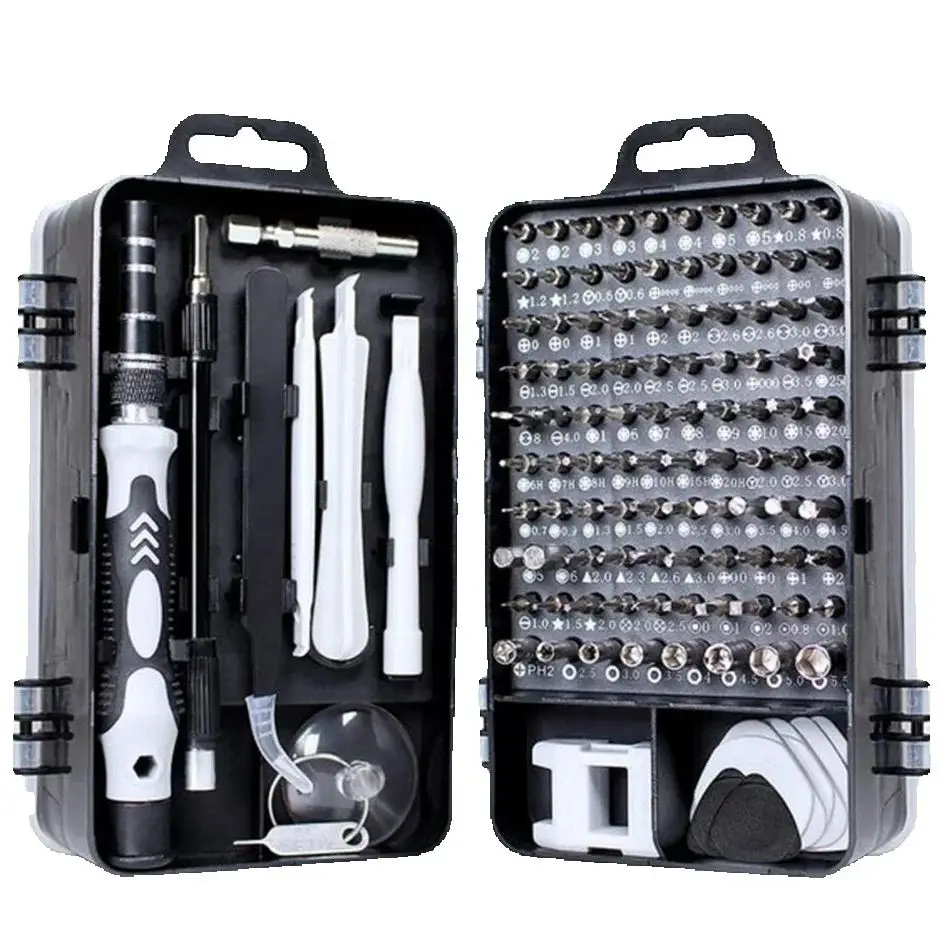 

115 in 1 Screwdriver Set With Mini Bit Plastic Case Precision Screw Drivers Kit for iPhone Huawei Tablet iPad Tools Kit