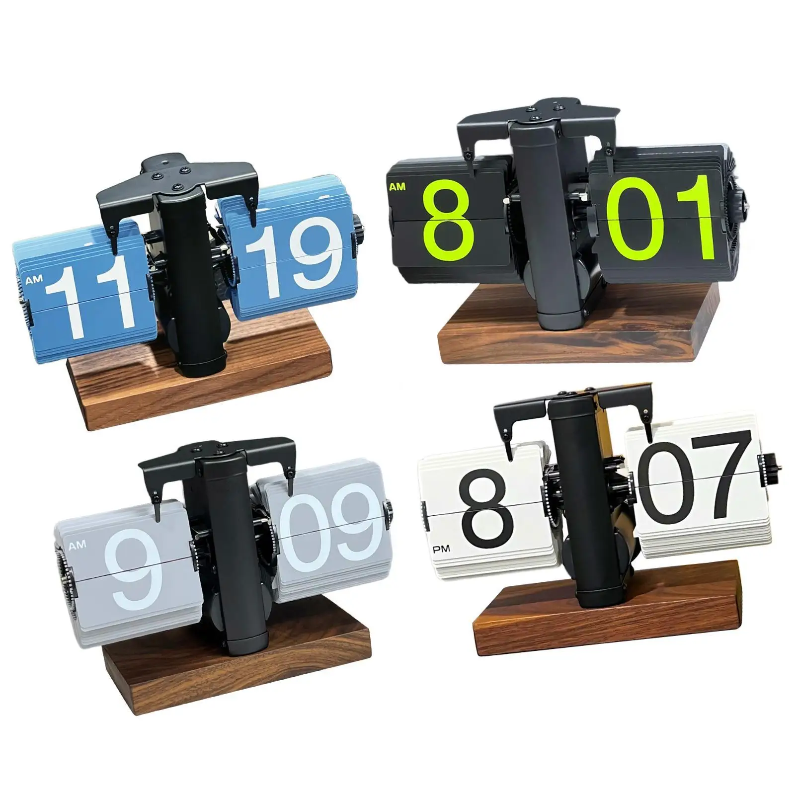 

Flip Desk Clock Mechanical Large Display School Office Home Auto Flip Clock