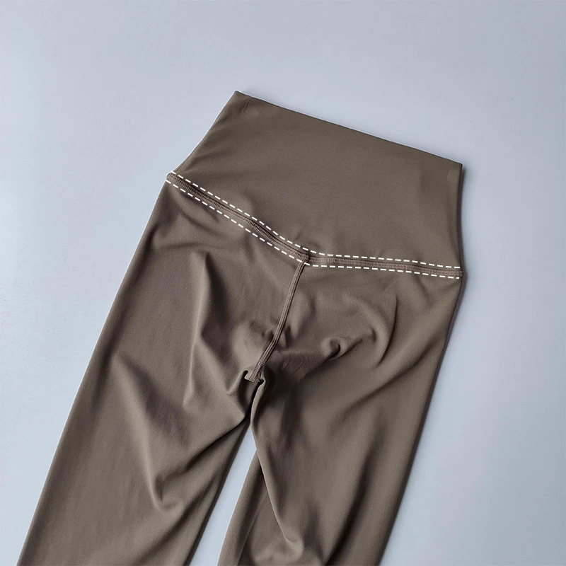 Hochwertige Damen-Fitness-Leggings mit Naked-Feeling, Weiche Workout-Yoga-Hosen, Energie-Gym-Tights zum Laufen – Detail 8