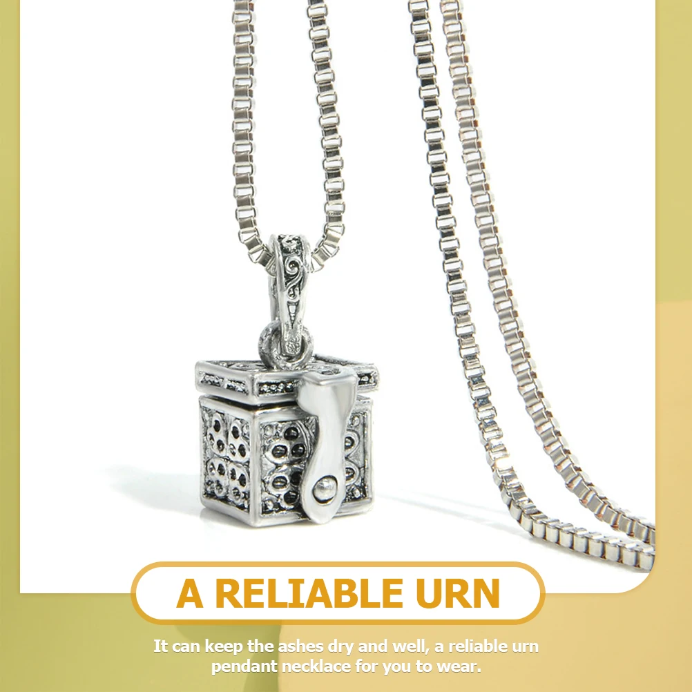 

Pet Cremation Necklace Urn Accessories for Dog Ashes Keepsake Jewelry Safe Skin Reliable Pendant Display Dome Women
