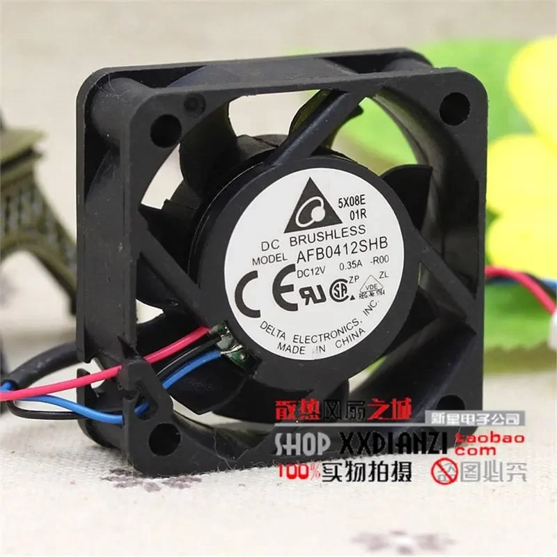 for AFB0412SHB 4015 12V 0.35A Large Air Volume Double Ball Bearing Speed Measuring Cooling Fan