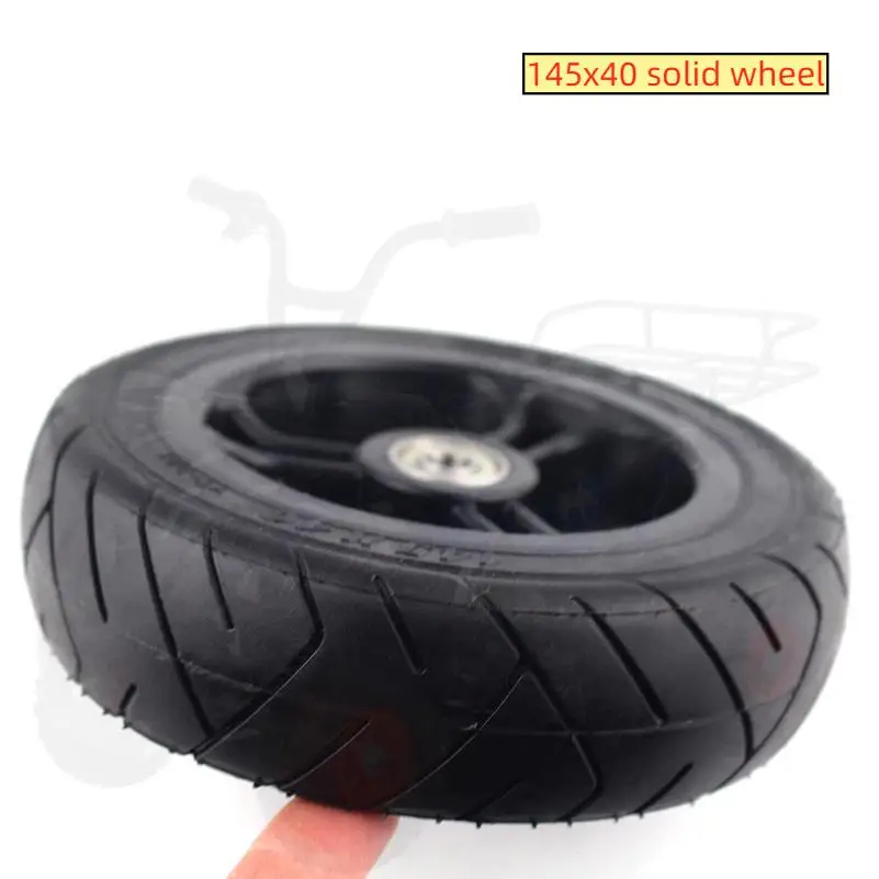

Твердые шины 145x40 — совместимы с электрическими скутерами, быстрыми колесами, самокатами из углеродного волокна, ручными тележками