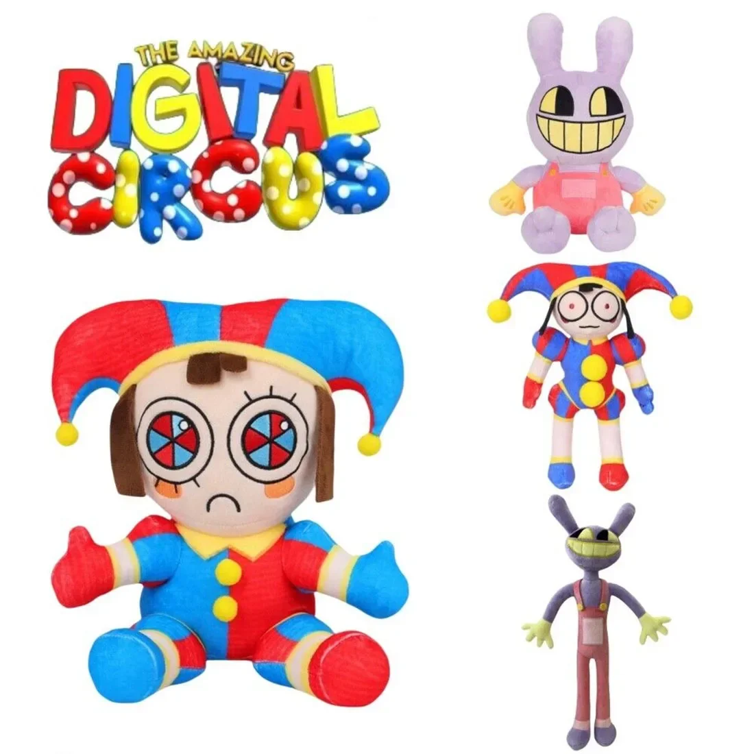 Nuevo 2026: Peluche de Pomni Jax de The Amazing Digital Circus, Muñeco de Conejo de Teatro, Peluche de Payaso de Dibujos Animados, Regalos de Navidad para Niños