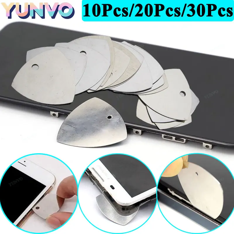 10/20/30Pcs Opening Tools Metal Guitar Picks Pry Opener Metal Phone for iPhone iPad Tablet PC Disassemble Repair Tool Kit