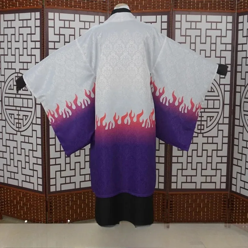 DY20Japanese Anime Demon Killer Leader Ubuyashiki Kagaya Косплей Костюм Парик Ubuyashiki Kagaya Кимоно Плащ Одежда Карнавальный Костюм