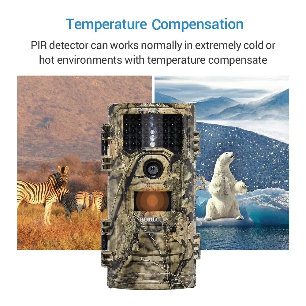 

BOBLOV Trail Camera CT006 20MP 1080p 30fps Scouting Night Vision Trail Hunting Camera Wildlife Camera Surveillance Cam